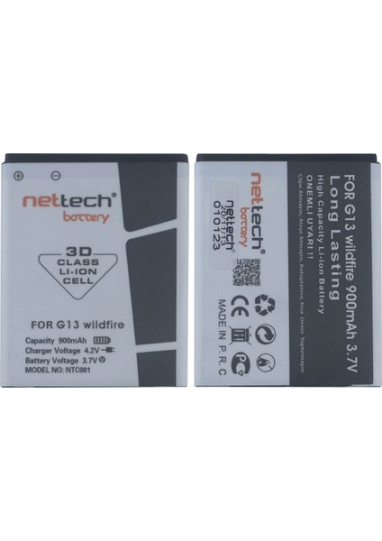Htc Wildfire Uyumlu NTC001 900 Mah Batarya