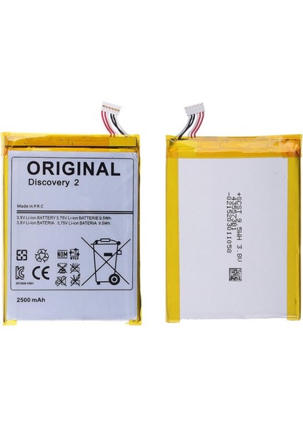 General Mobile Discovery 2 Uyumlu Alcatel TLP025A2 2500 Mah Batarya
