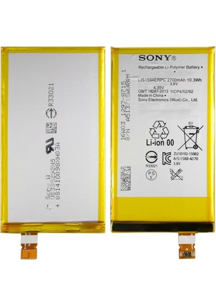 Xperia Z5 Compact Uyumlu Sony LIS1594ERPC 2600 Mah Batarya