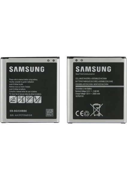 Galaxy J500 J5 Uyumlu Samsung EB-BG530BBE 2600 Mah Batarya