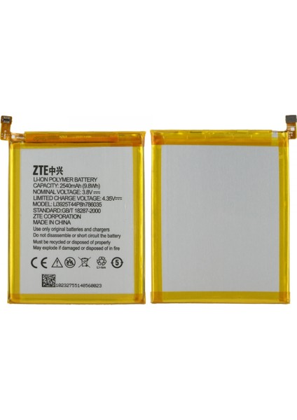Turkcell T80 Uyumlu Zte LI3927T44PH786035 2540 Mah Batarya