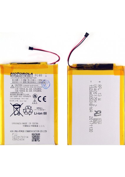 Moto G Uyumlu Motorola FC40 2315 Mah Batarya
