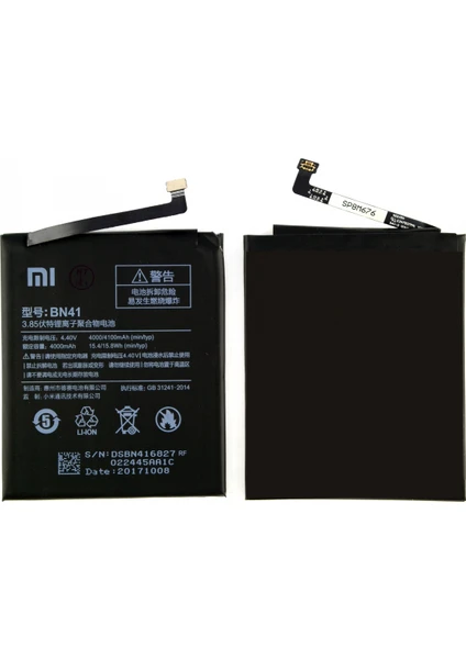 Redmi Note 4 Uyumlu Xiaomi BN41 4000 Mah Batarya