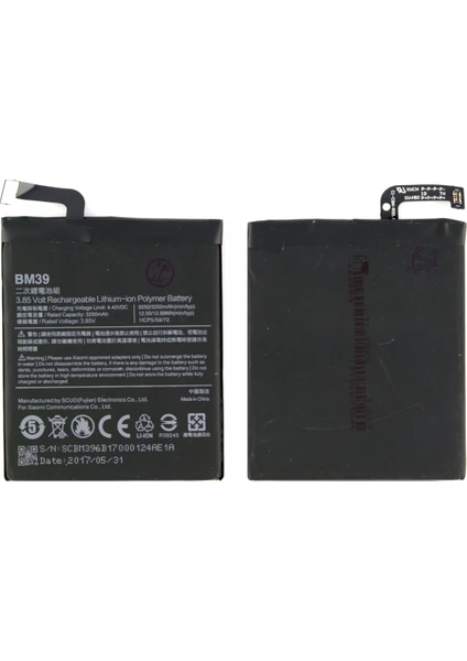 Mi 6 Uyumlu Xiaomi BM39 3200 Mah Batarya