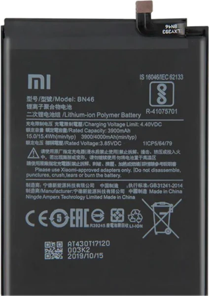 Redmi Note 8 Uyumlu Xiaomi BN46 4000 Mah Batarya