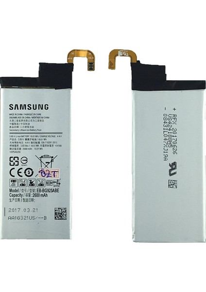 Galaxy G925 S6 Edge Için Samsung EB-BG925ABE Service 2850 Mah Batarya