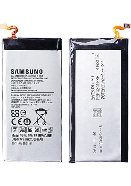 Galaxy E500 E5 2015 Uyumlu Samsung EB-BE500ABE 2400 Mah Batarya