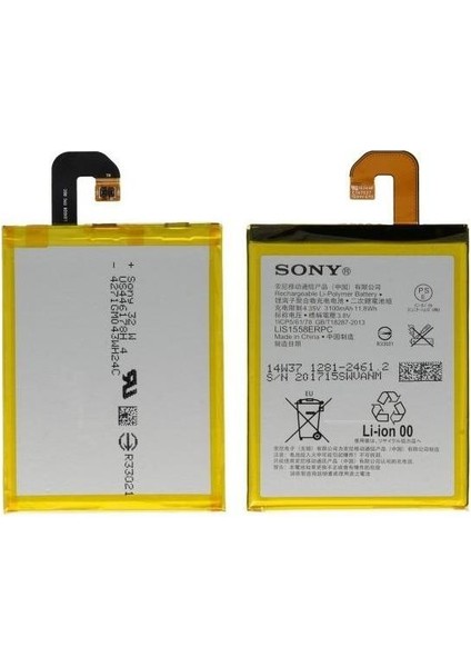 Xperia Z3 Uyumlu Sony LIS1558ERPC 3100 Mah Batarya