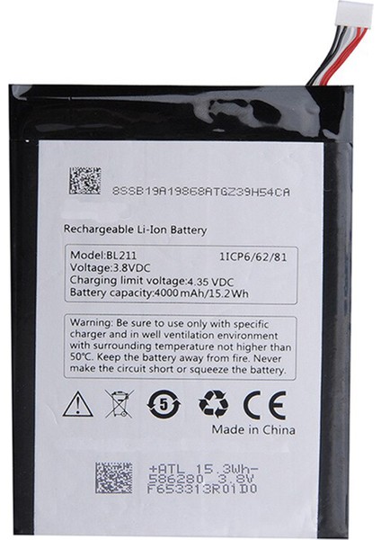 P780 Uyumlu Lenovo BL211 4000 Mah Batarya