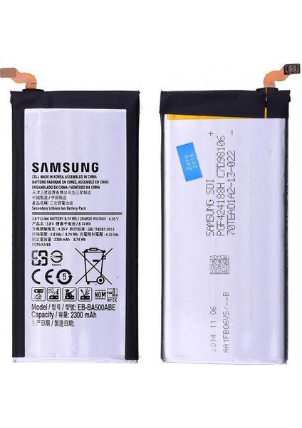 Galaxy A500 A5 2015 Uyumlu Samsung EB-BA500ABE 2300 Mah Batarya