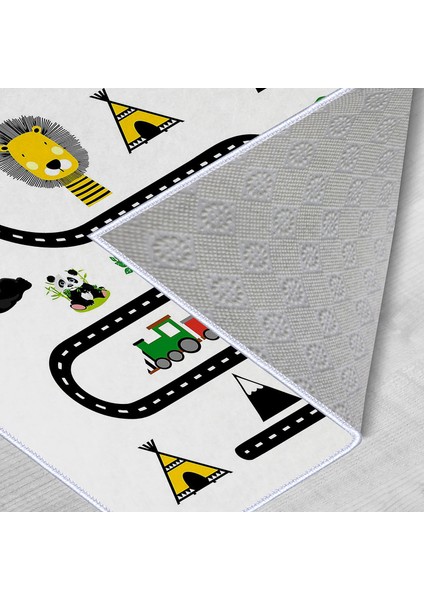 Dekoratif Özel Tasarım Yıkanabilir Ince Leke Tutmaz Modern Eğlenceli Çocuk Halısı indirimleri