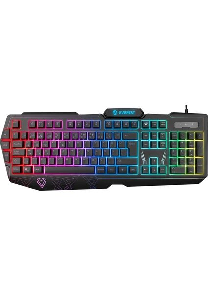 KB-GX61 Formula USB Rgb Aydınlatmalı 3 Makro Tuşlu Bilek Destekli Gaming Oyuncu Klavyesi