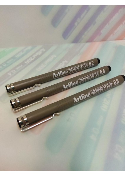 Drawing System Teknik Çizim Kalemi 3'lü Set