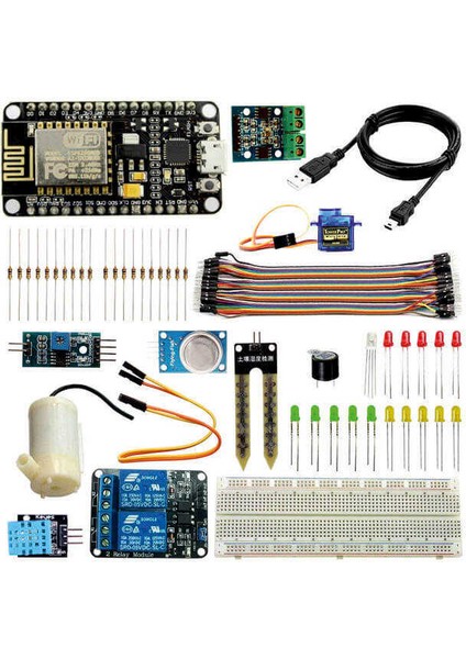 NodeMCU IOT Proje Geliştirme Seti - Arduino IDE ile Programlanabilir (E-Kitap Hediyeli)