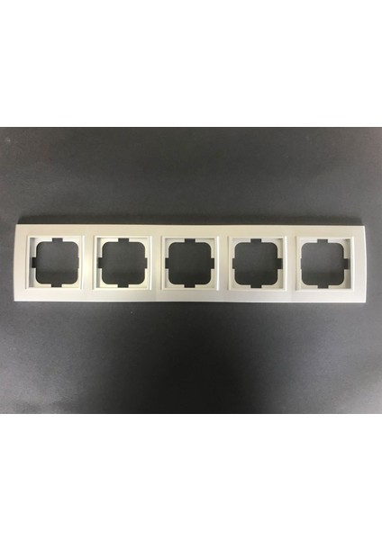 Çağatayelektrik Ovivo Grano Gümüş (Silver) Beşli Çerçeve