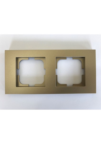 Çağatayelektrik Ovivo Grano Titanyum Ikili Çerçeve