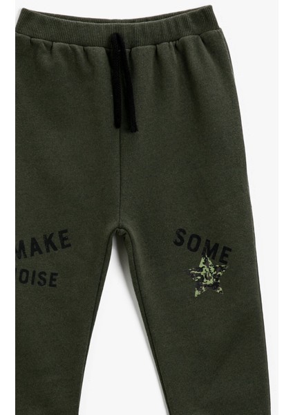 Beli Bağlamalı Eşofman Altı Baskılı modelleri