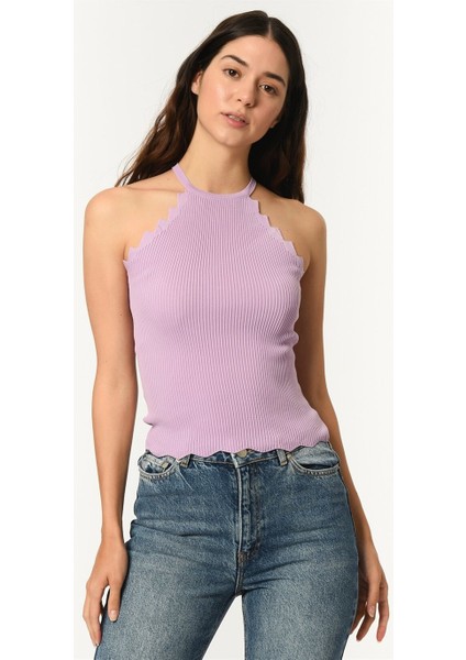 Z2022 Kadın Krop Bluz-Mor fiyatları