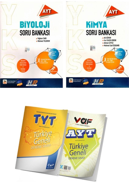AYT Biyoloji - Kimya Soru Bankası Seti Yeni