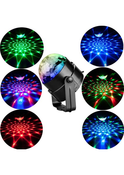 Sese ve Müziğe Duyarlı Ledli Disko Topu/ Dekoratif LED Aydınlatma