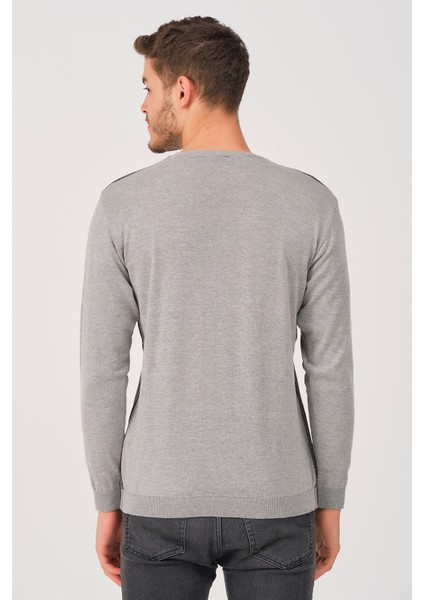 V0315 Erkek Kazak-Gri fiyatları