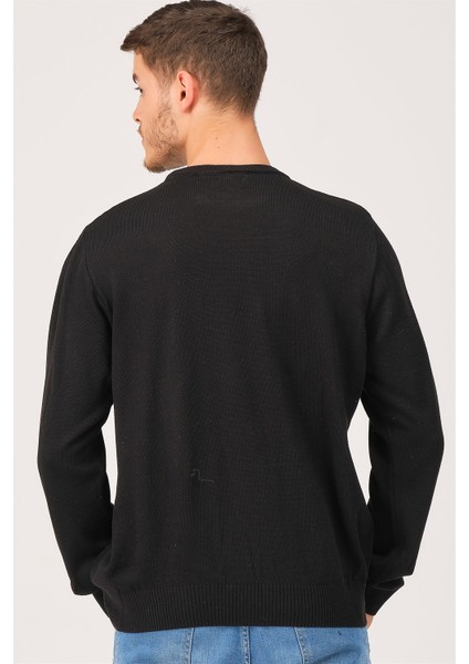 V0091 Erkek Battal Oversıze Kazak-Siyah modelleri