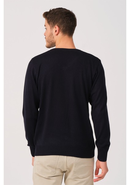 V0002 Erkek V Yaka Kazak-Lacivert fiyatları