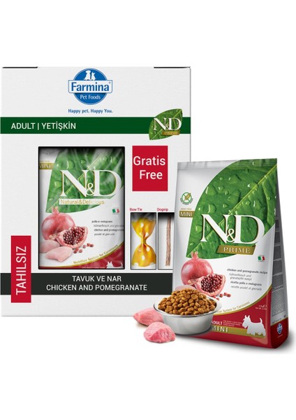 Nd Tahılsız Adult Mini Tavuk Nar Küçük Irk Köpek Maması 2,5 kg