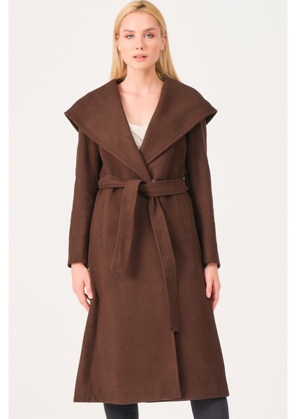 Z6679 Kadın Palto-Kahve fiyatları