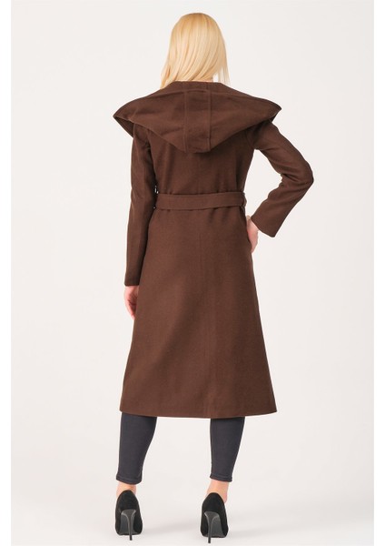 Z6679 Kadın Palto-Kahve modelleri
