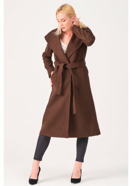 Z6679 Kadın Palto-Kahve indirimleri