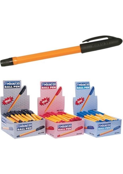 Tükenmez Kalem 30 Adet Siyah Renk 1.0mm fiyatları
