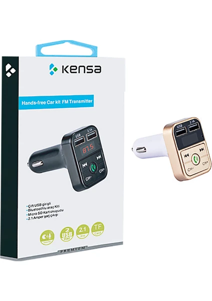 Telefon Kulübesi KT-318 M3 Player Fm Fm Transmitter Bluetooth Araç Kiti