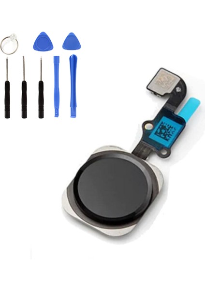 IPhone 6 Plus Uyumlu Home Tuş Bordu + Tamir Seti Siyah