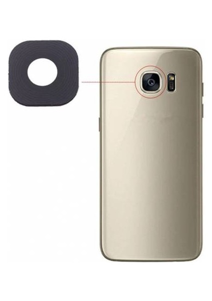 Telefon Kulübesi Samsung S7 S7 Edge Kamera Camı Lens