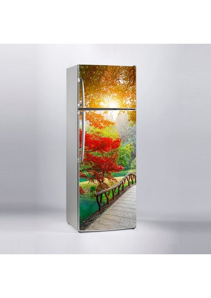 Buzdolabı Sticker Kaplama Dolap Kaplama Etiketi Köprü Ağaç