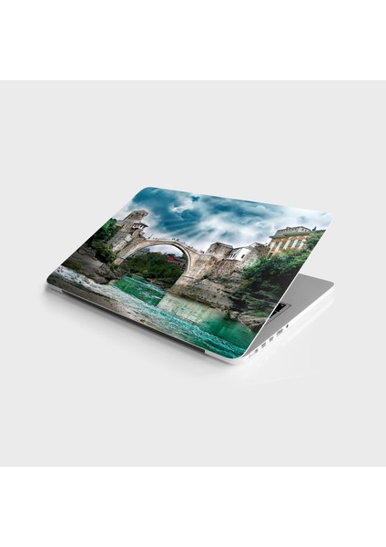 Laptop Sticker Bilgisayar Notebook Pc Kaplama Etiketi Mostar Köprüsü