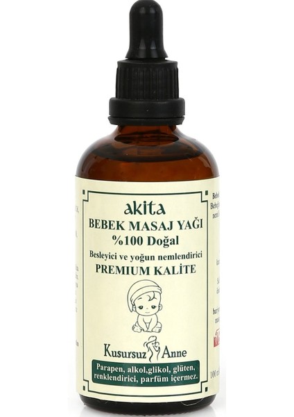 %100 Doğal Bebek Masaj Yağı