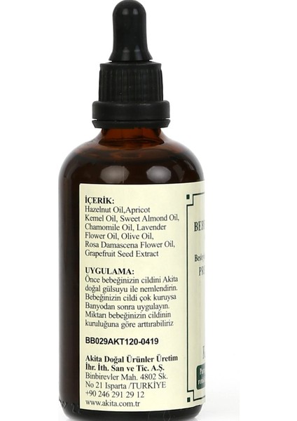 %100 Doğal Bebek Masaj Yağı fiyatları