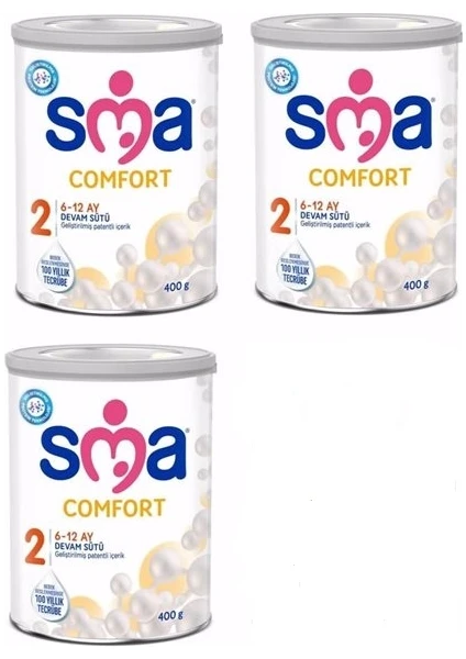 Sma Comfort 2 Devam Sütü 400 gr  3'lü Avantaj Paketi