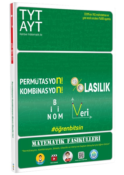 Tonguç Akademi TYT-AYT Matematik Fasikülleri-Permütasyon, Kombinasyon, Olasılık, Binom, Veri