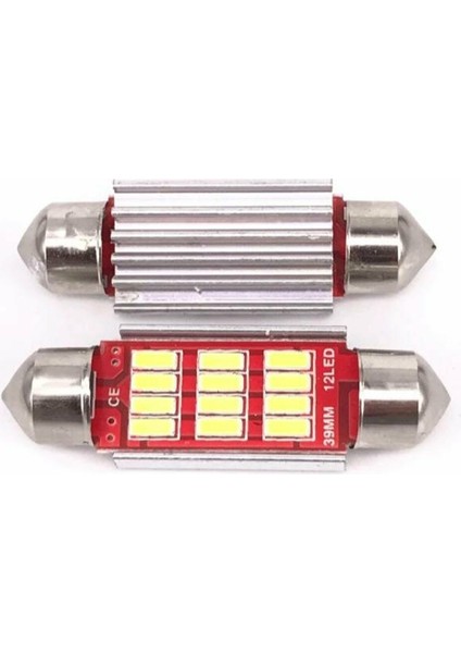 Sofit Araç Iç Aydınlatma Tavan Plaka Beyaz Canbus C5W 39MM Md2