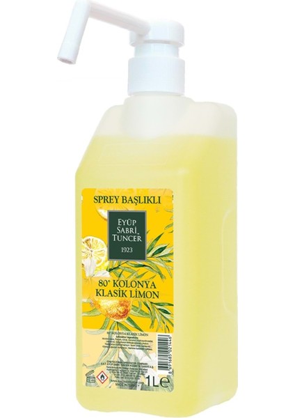 Klasik Limon Kolonyası 1 Lt - Sprey Başlıklı