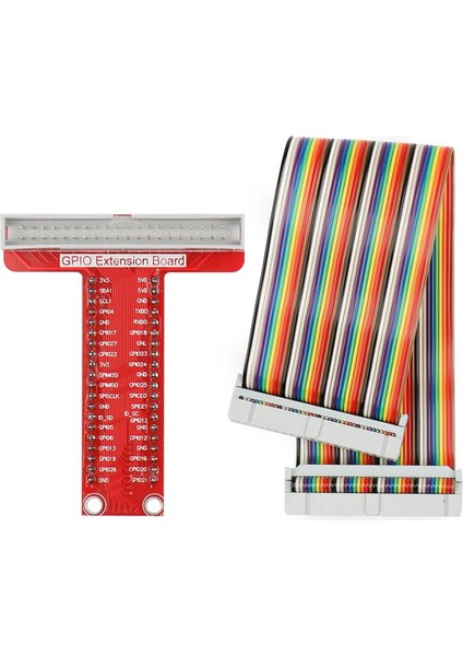 Raspberry Pi T Genişleme Kartı + 40 Pin Ribbon Kablo T-Cobbler