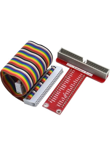 Raspberry Pi T Genişleme Kartı + 40 Pin Ribbon Kablo T-Cobbler