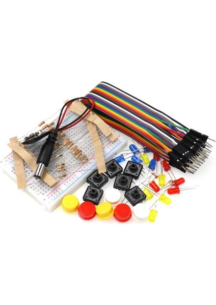 Elektronik Başlangıç Seti Arduino Starter Kit Breadboard LED