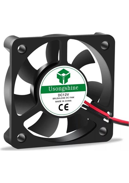 Dc 12V Fan 5X5CM Kuluçka Fanı Soğutucu Peltier Cooler Pc Ekran Kartı 50X50MM