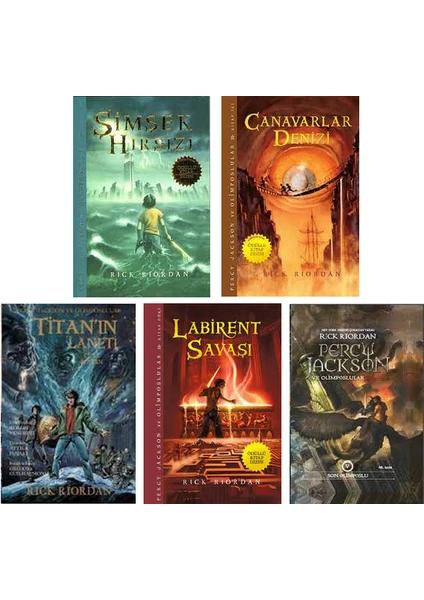 Percy Jackson ve Olimposlular Seti Yunan Mitolojisi - Rick Riordan