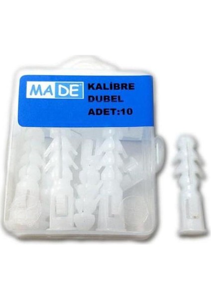Kalibre Dübel 8 mm 10 Adet