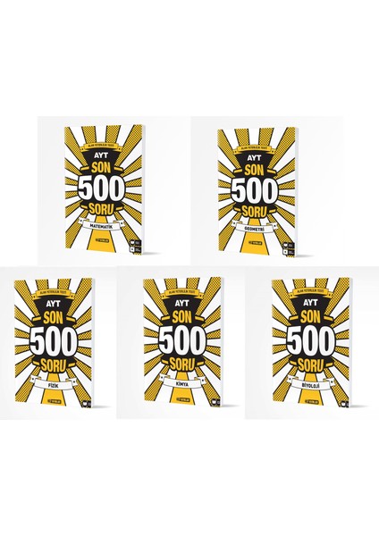 AYT Sayısal Son 500 Soru Seti Yeni 2022